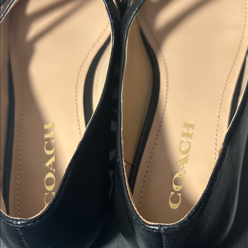 Coach Winley Leather Mary Jane Flats - Picture 7 of 10